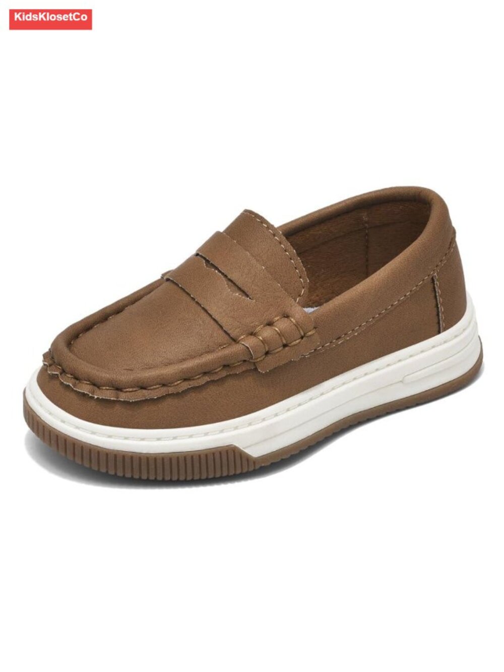 Toddler Boys Loafers Penny Dress Shoes Slip-On Boat Shoes PU